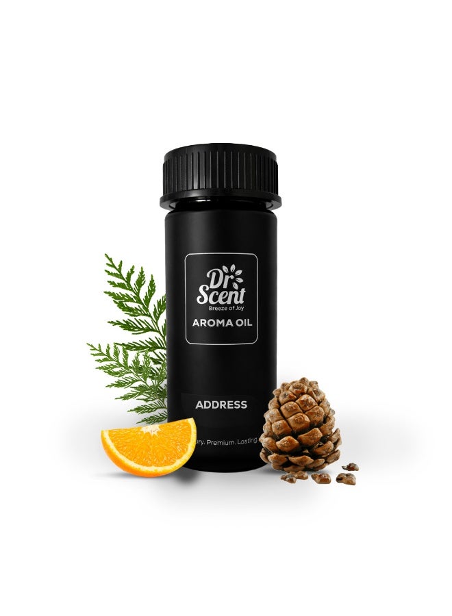 Dr Scent Breeze of Joy Diffuser Aroma Address – Velvet Cedar, Citrus, and Cedarwood Fragrance | Made in the UK (170ml) Perfect for Offices, Homes, Shops, Hotel Rooms & Small Lobbies