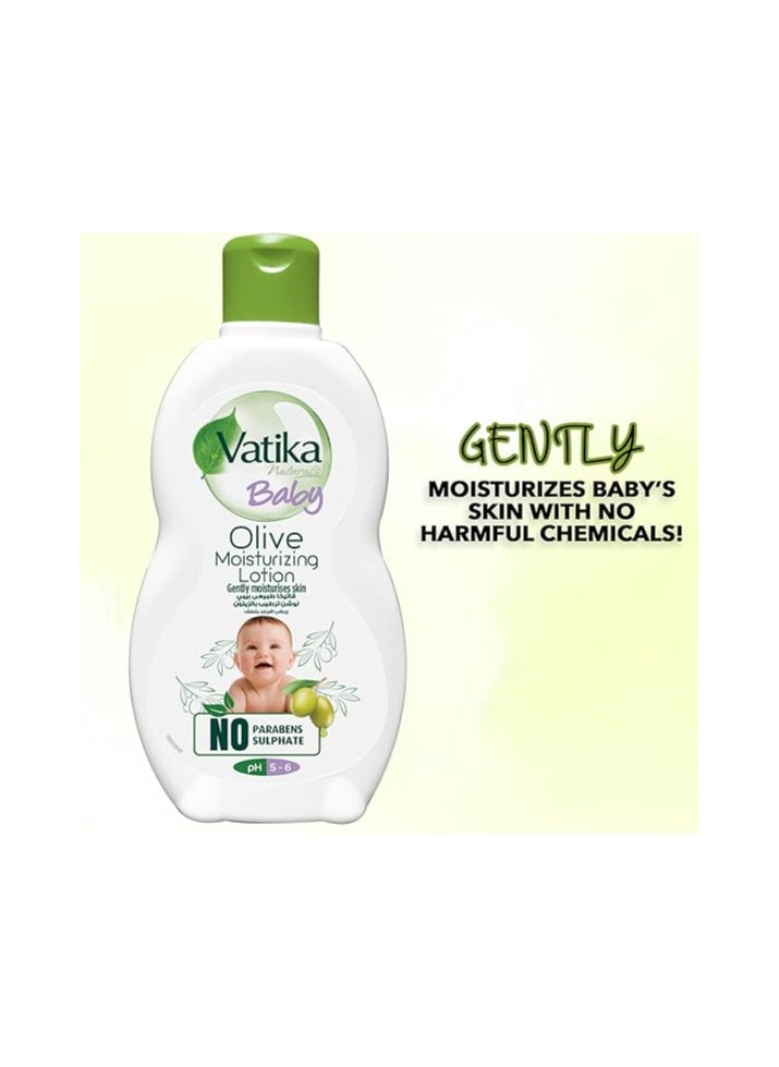 VATIKA Vatika Naturals Baby Moisturizing Lotion 100ml | Olive | Gentle Mositurizing | Dermatologically Tested | Baby Skin Care  - Image 1
