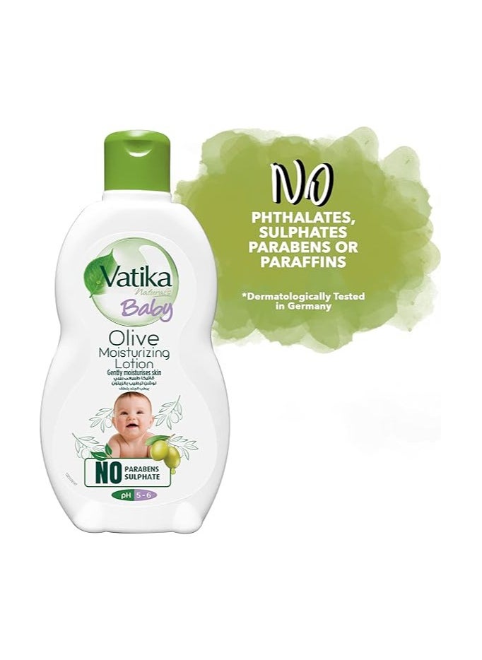 VATIKA Vatika Naturals Baby Moisturizing Lotion 100ml | Olive | Gentle Mositurizing | Dermatologically Tested | Baby Skin Care  - Image 3