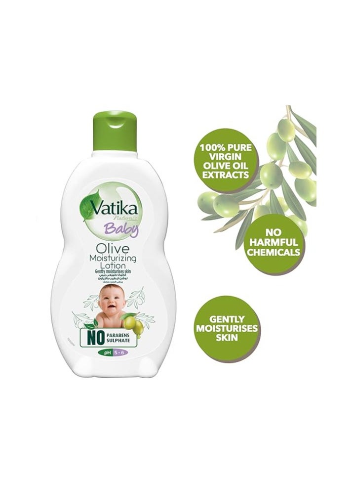 VATIKA Vatika Naturals Baby Moisturizing Lotion 100ml | Olive | Gentle Mositurizing | Dermatologically Tested | Baby Skin Care  - Image 2