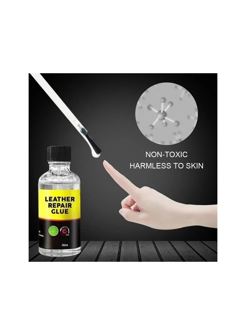 1-Bottle 30ml Leather Repair Glue,Auto Seat Maintenance Leather Care Liquid,Home Rubber Leather Sofa Repair Gel - Image 4