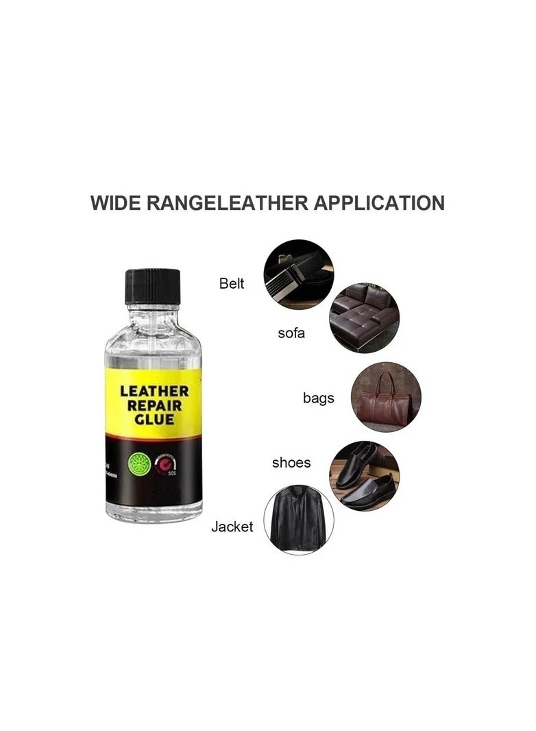 1-Bottle 30ml Leather Repair Glue,Auto Seat Maintenance Leather Care Liquid,Home Rubber Leather Sofa Repair Gel - Image 3