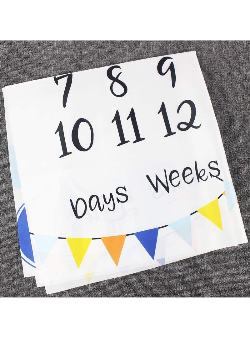 كيلا بطانية أطفال، بطانية شهرية للأطفال من البنات والأولاد، خلفية دعامة تصوير حديثي الولادة من الفلانيل فائق النعومة - Image 2