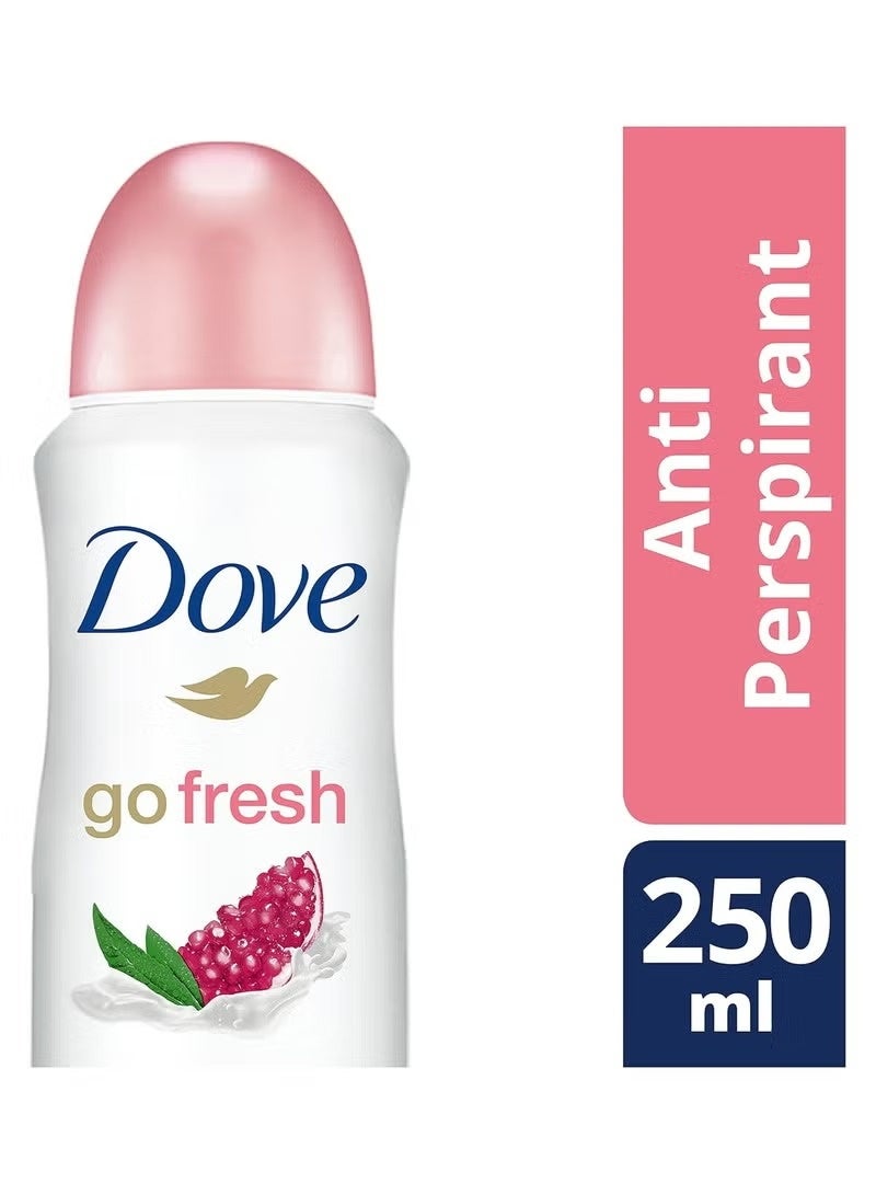 دوف بخاخ مزيل العرق دوف للنساء برائحة الرمان والليمون المنعشة 250 مل - Image 2
