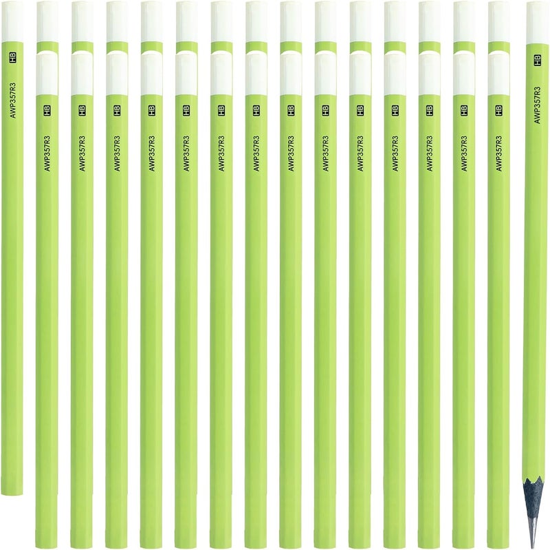 M.G Wood-Cased HB Thick Core Pencils, 30 Count Green Barrel Black Wood, Hexagonal Bulk Pencils for School or Office, Unsharpened, No Eraser, Anti-Bite Tip, for Writing, Drawing, Sketching - Image 1