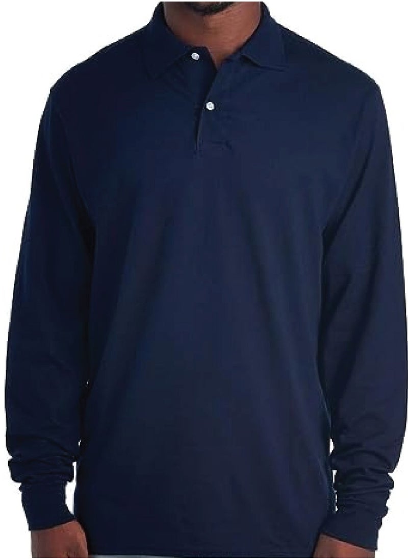 International Uniform L.L.C Men's Spot Shield Long Sleeve Polo t Shirt  - Image 1