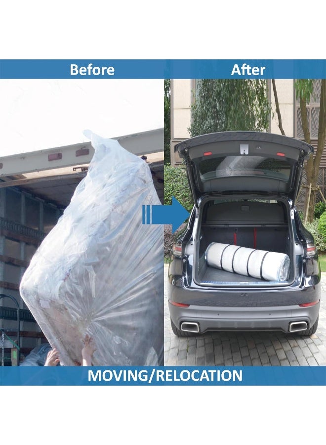 Queen/Full/Full-XL Foam Mattress Vacuum Bag for Moving, Vacuum Seal Mattress Bag with Straps  - Image 3