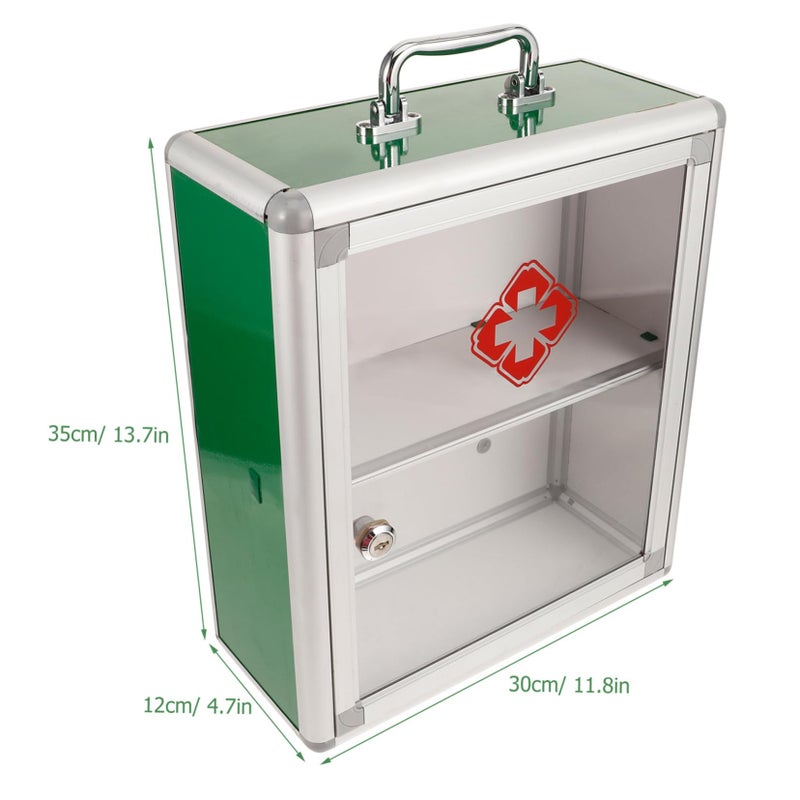 Wall Mounted First Aid Cabinet Medicine Storage Box With Compartments For Home Emergency Supplies - Image 3
