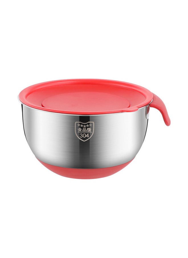 Generic - Egg Basin With Lid Household Kitchen With Handle Large Capacity Dish Basin Fruit Basin Soup Bowl 304 Stainless Steel Salad Bowl-Specifications:Support Customization-Color:Mother And Child Cover - Image 1