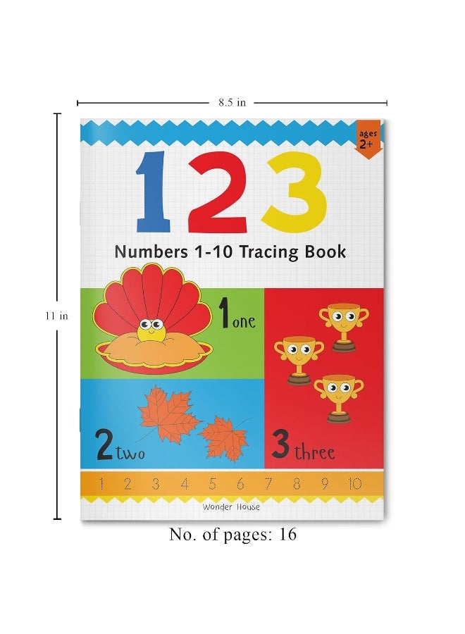 Preschool Activity Book: 123 - Numbers 1-10 Tracing Book For Kids - Image 3
