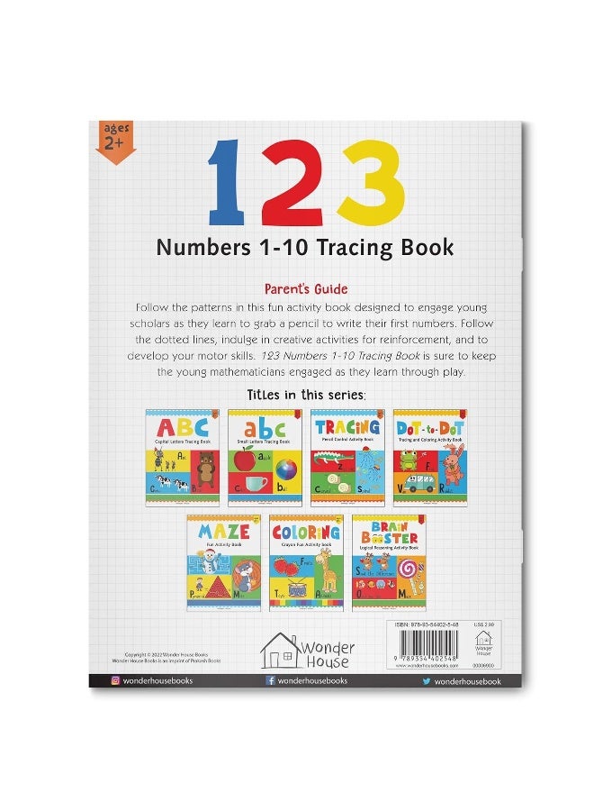 Preschool Activity Book: 123 - Numbers 1-10 Tracing Book For Kids - Image 2