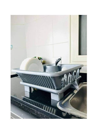 Kitchen (Ricky) - (has a place for plates and cups) - (with a strainer and a plate) - (made of pure plastic) - (to organize the sink elegantly) - (new model - m - pzsku/Z41B8033E2CEA4A985C7EZ/45/_/1738595868/f72d86ac-026e-4be9-9097-03da603c5964