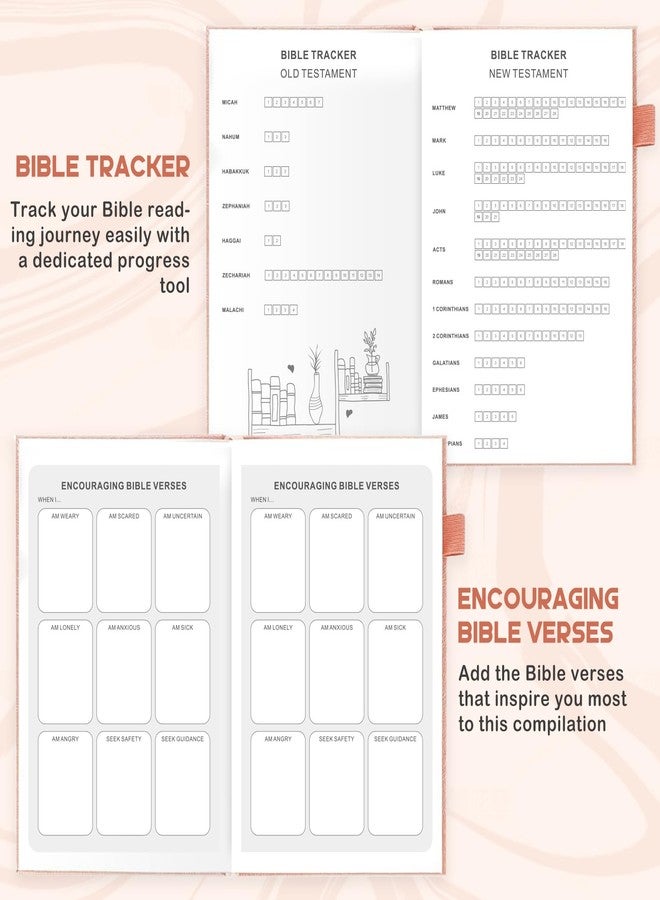 Zorblinx Bible Study Journal - Prayer & Christian Journals with Church Notes Notebook | Christian Gifts for Women with Bible Study Supplies & Devotional Journaling Kit, Pink - Image 4