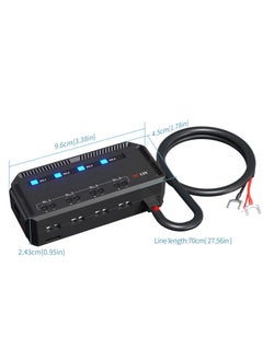 Generic Fuse Block 12V 20A Waterproof Fuse Relay Box Kit with LED Indicator Automotive Fuse Box Quick Wiring Heat-resistant Fuse Holder Panel with 5A 3A 2A Fuses for Car Motorcycle  - Image 4