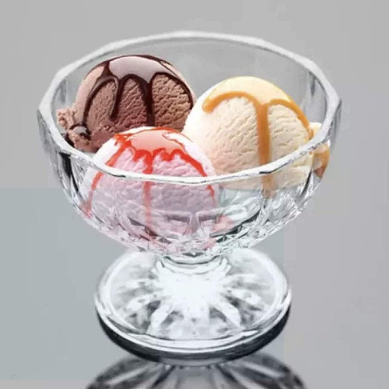 KAHAAN Glass Dessert Bowls 150 ml Glass Ice Cream Cups 6 Pack Mini Trifle Footed Dessert Bowls for Dessert Sundae Ice Cream Salad Cocktail Condiment Trifle Clear - Image 4
