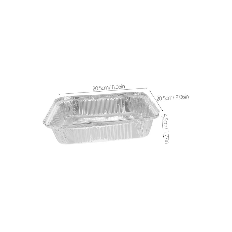 Disposable Aluminum Square Foil Pans 30 Pack For Baking Pies Tarts Quiches - Image 3