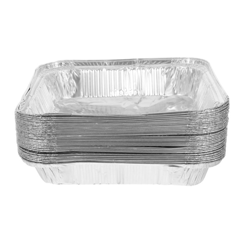Disposable Aluminum Square Foil Pans 30 Pack For Baking Pies Tarts Quiches - Image 2