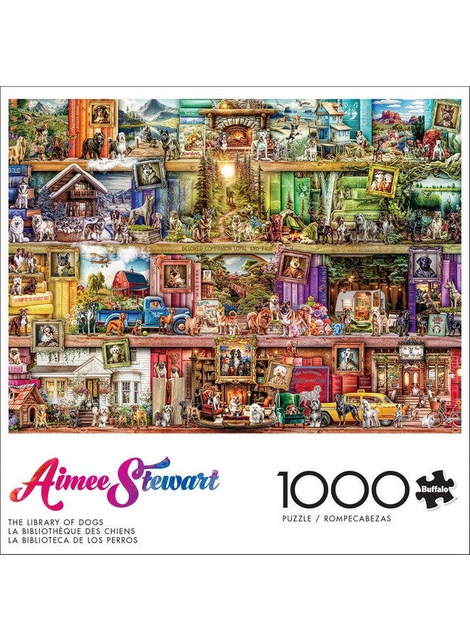 Buffalo Games - Aimee Stewart - The Library of Dogs - 1000 Piece Jigsaw Puzzle for Adults -Challenging Puzzle Perfect for Game Nights - Finished Size is 26.75 x 19.75 - Image 2