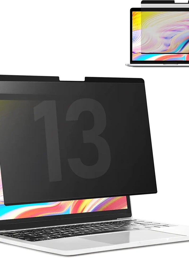 Magnetic Privacy Screen for 13 Inch MacBook Air (2018-2021)/ 13MacBook Pro M1 M2 Chip (2022--2016), Anti-Blue Light and Anti-Glare Protector Ultra Slim Laptop Screen Filter (A1932/A2179 M1/A2337 M1) - Image 1