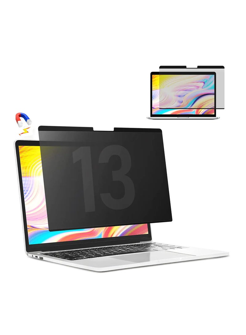Magnetic Privacy Screen for 13 Inch MacBook Air (2018-2021)/ 13MacBook Pro M1 M2 Chip (2022--2016), Anti-Blue Light and Anti-Glare Protector Ultra Slim Laptop Screen Filter (A1932/A2179 M1/A2337 M1) - Image 4