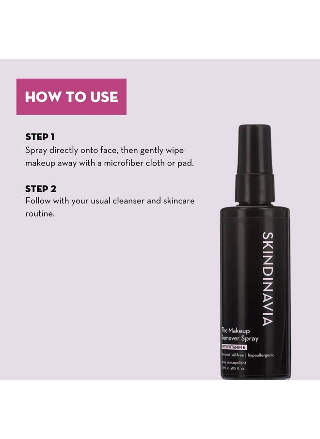 SKINDINAVIA The Makeup Remover Spray Gently Removes Makeup Without Drying Or Irritating Skin Suitable For All Skin Types And Sensitive Skin Hypoallergenic (4 Oz)  - Image 4