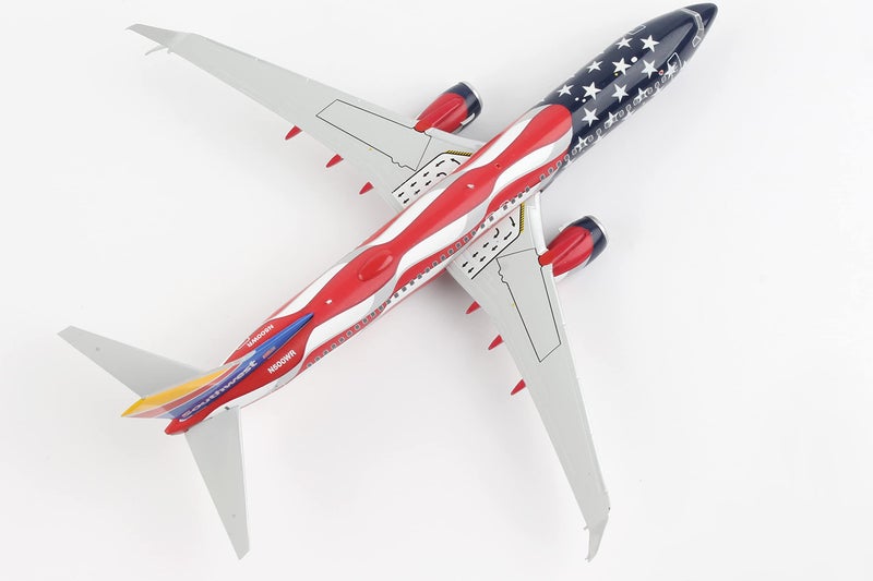 GeminiJets Boeing 737-800 Commercial Aircraft Southwest Airlines - Freedom One American Flag Livery Gemini 200" Series 1/200 Diecast Model Airplane by GeminiJets - Image 5