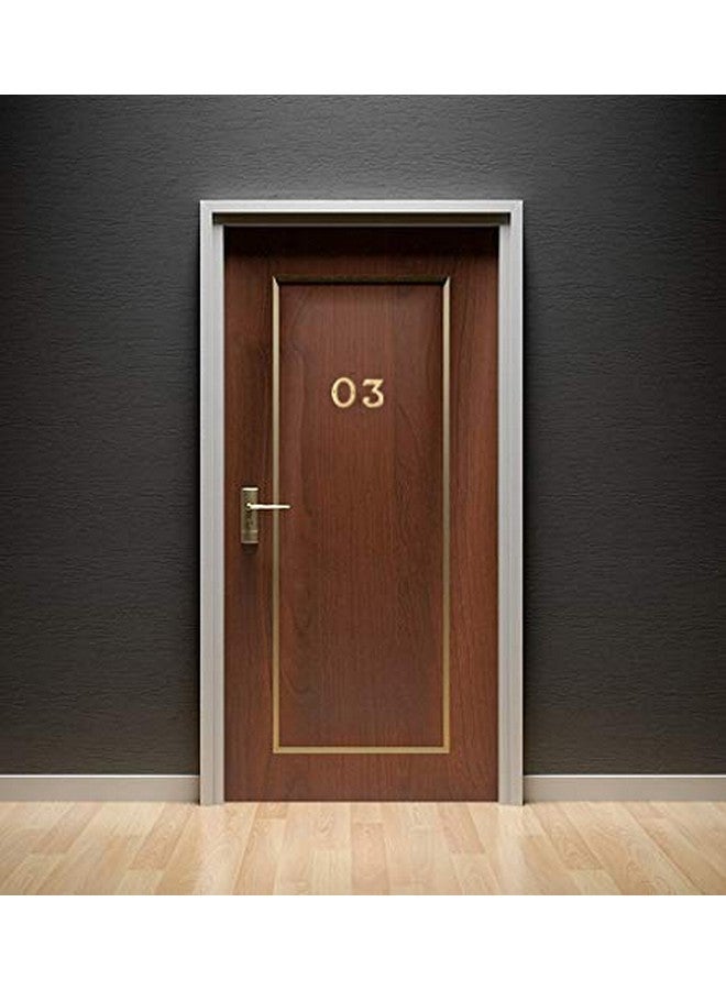 eSplanade 4" Brass House Hotel Door Number Plaque Sticky Numeric Numerical Digit 0-9 (3(three)) - Image 4
