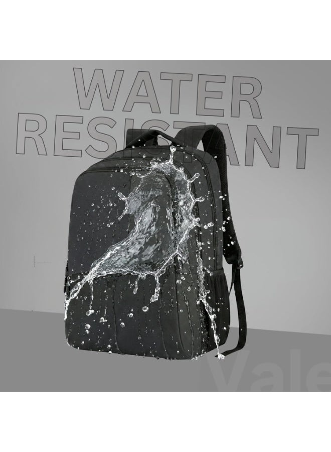 هاف مون Half Moon Valex Unisex School Bag for Boys Girls | 15.6 inch Laptop Bags for Men Office use | College Bag for Girls Boys | Backpack Bagpacker for Man Women | Black School Bag with Small Pockets Inside - Image 5