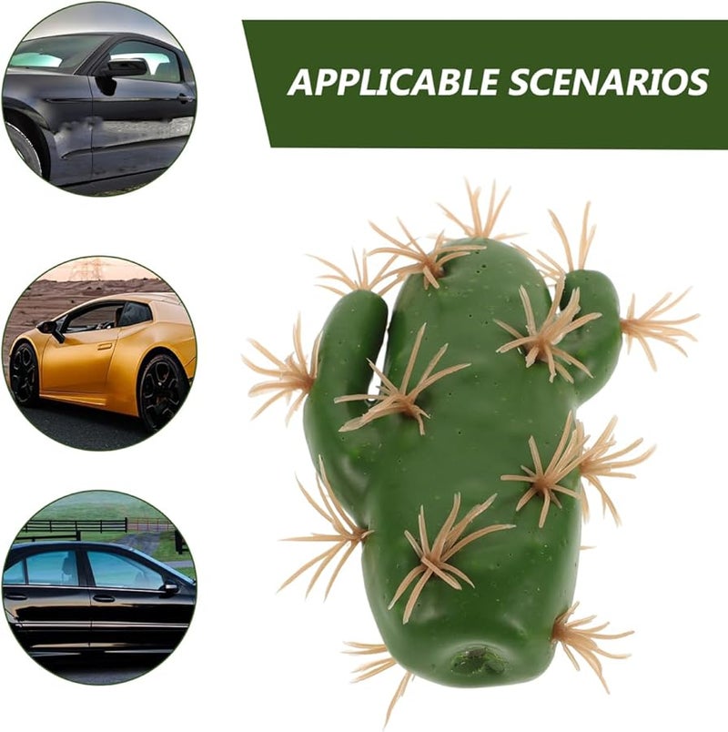 Green Cactus Car Antenna Topper Artificial Plant Vehicle Roof Ornament Accessory - Image 5