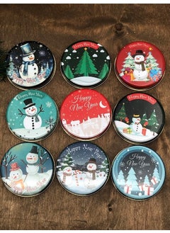 Masalsı Concept Fairytale Concept 3 Pieces New Year Printed Metal Candle - Printed Mixed Sent According to Stock Status 