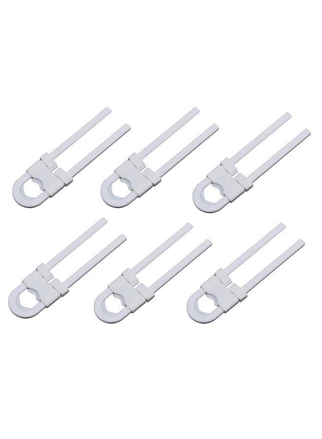 Syga Sliding Child Safety Cabinet Locks U Shaped Baby Proof Cupboard Kitchen Lock Childproof Cabinet Latch Kid Safety For Knobs And Handles Home Furniture Door (Pack Of 6) - Image 2