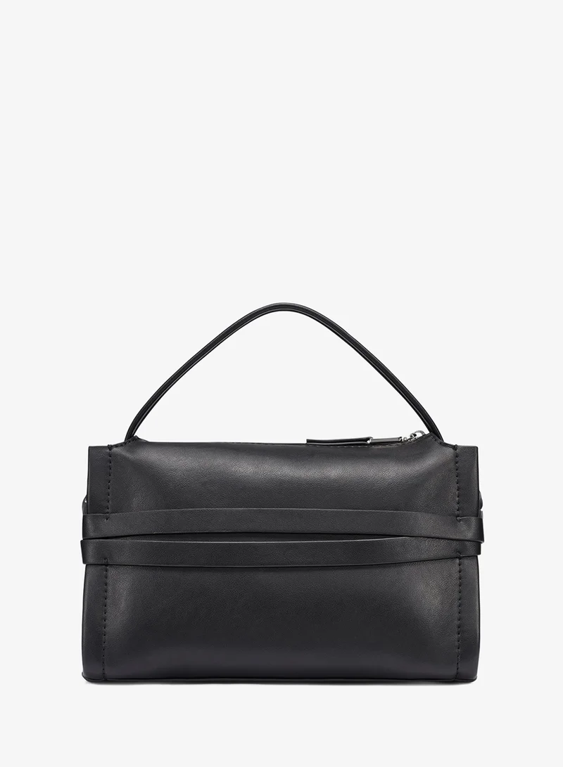 DKNY BLACK/SILVER Bridie Medium Crossbody for Women | Best Price UAE