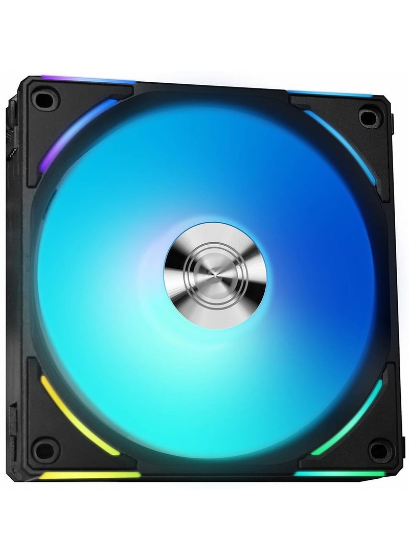 LIAN LI UNI FAN AL V2 ARGB PWM Case Fan - Black, 120mm  - Image 1