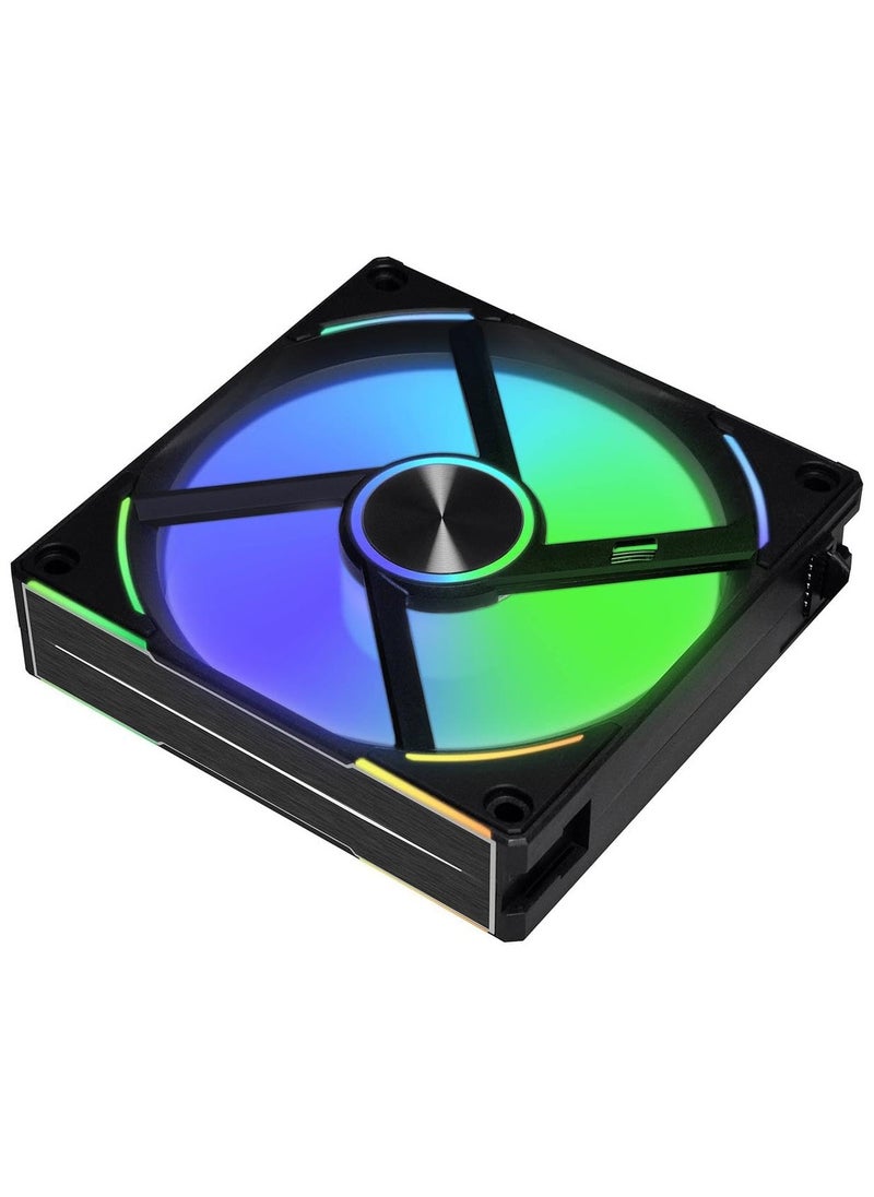 LIAN LI UNI FAN AL V2 ARGB PWM Case Fan - Black, 120mm  - Image 4