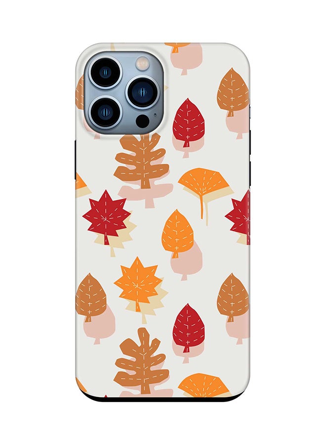 Stylizedd Tough Pro Series Case for Apple iPhone 14 Pro Max Dual Layer hybrid PC & TPU Customized Mobile Cover Shield with inner TPU protection Matte Finish - Autumn Scribble