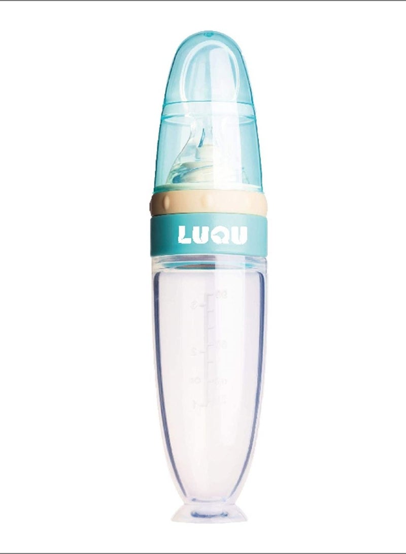 LuQu Ultra-Soft Silicone Body Baby Food Dispensing Spoon With Special Head And Dust Cover - Pack Of 10  - Image 2