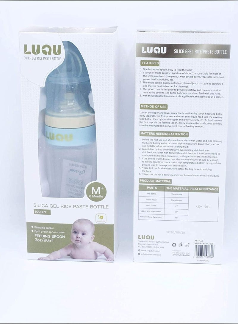 LuQu Ultra-Soft Silicone Body Baby Food Dispensing Spoon With Special Head And Dust Cover - Pack Of 10  - Image 5