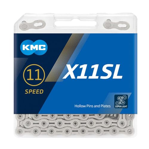 KMC X11SL 11 Speed Chain, Silver, 118 Link - Image 1