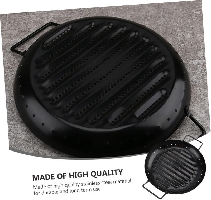 Yopple Yopple Non-Stick BBQ Grill Pan & Baking Tray - Carbon Steel Roasting Pan with Small Holes, Heat-Resistant & Durable for Outdoor Barbecue, Indoor Cooking & Electric Grills  - Image 3
