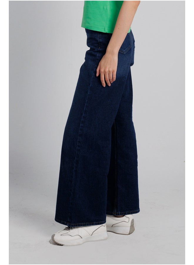 ASTK - Women WIDE LEG Denim Jeans - Image 1