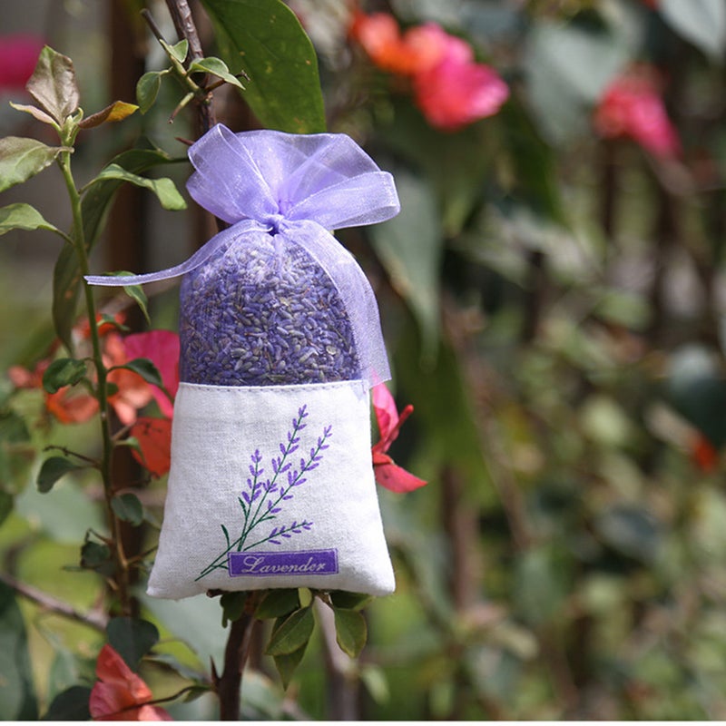 12 pcs Empty Sachets Bag Flower Printing Fragrance Lavender Sachet Bag Purse (New Style) - Image 2