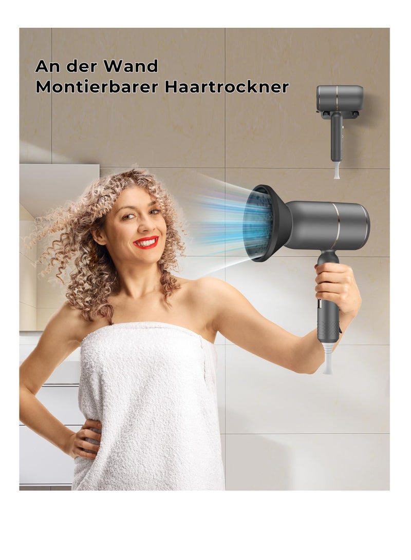 عام مجفف شعر للسفر، مجفف شعر قابل للطي 2000 واط، مجفف شعر مع موزع، مجفف شعر احترافي مع 100 مليون أيون سالب، مجففات شعر للنساء خفيفة الوزن، للاستخدام المنزلي، الصالون، والسفر - Image 4