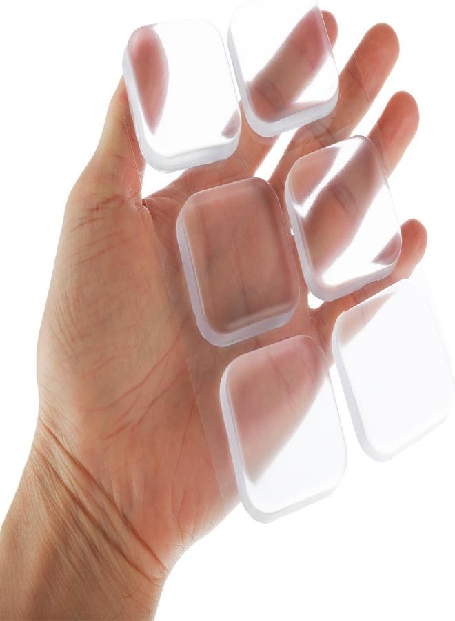 NETZILLA 6 Pcs Square Silicone Door Protector for Home | Door Stopper for Home Rubber |Wall Protector from Door Sofa Back - Image 1