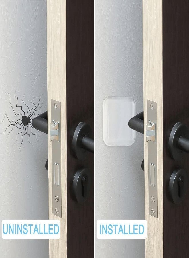 NETZILLA 6 Pcs Square Silicone Door Protector for Home | Door Stopper for Home Rubber |Wall Protector from Door Sofa Back - Image 3