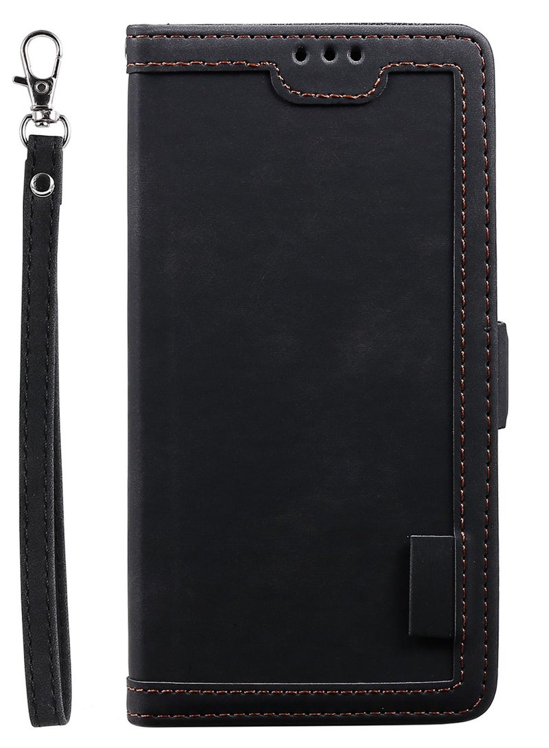 Suteni Waist Band Flip Cover Card Slots Leather Phone Case for Samsung - Image 1