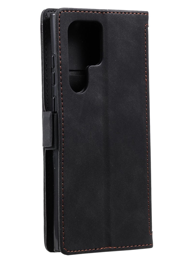 Suteni Waist Band Flip Cover Card Slots Leather Phone Case for Samsung - Image 2
