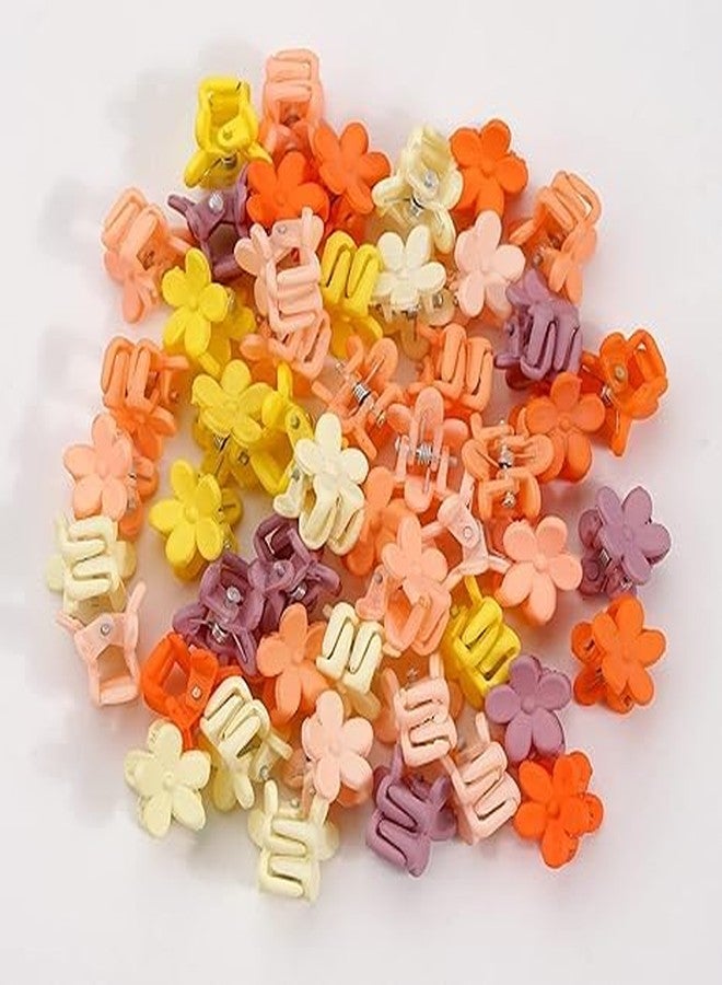 Sunshine Enterprise Mini Hair Claw Clip Flower Hair Bangs Pin Hair Pin Hair Accessories Clips for Girls Candy Color Plastic Hairpins Hair Braids Maker - 12 PCS - Image 5