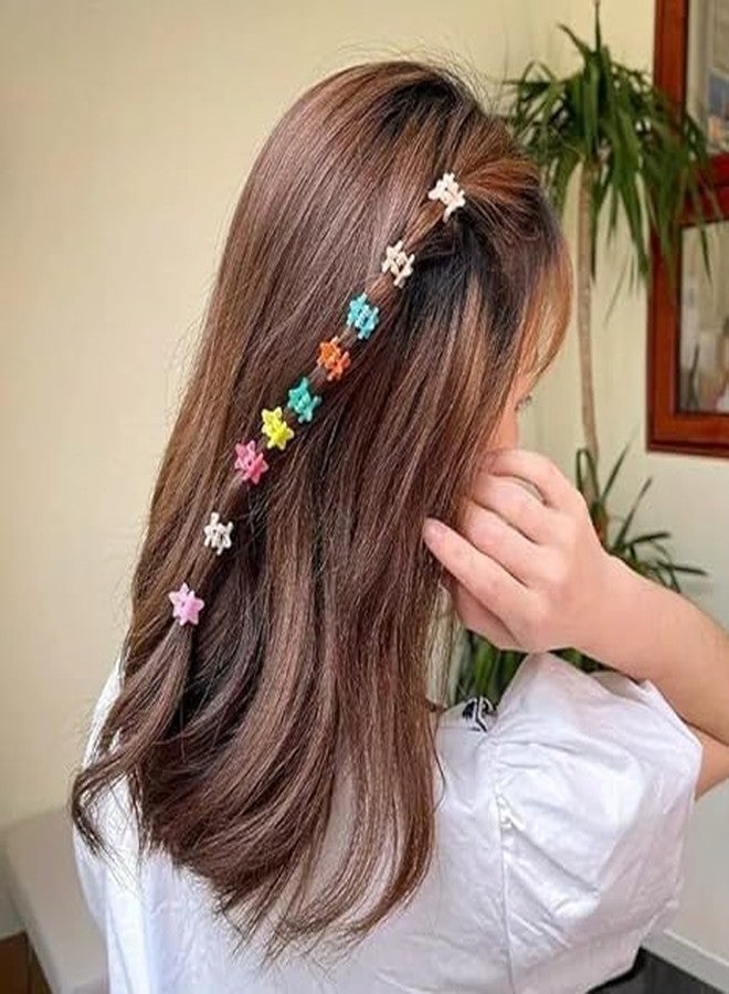 Sunshine Enterprise Mini Hair Claw Clip Flower Hair Bangs Pin Hair Pin Hair Accessories Clips for Girls Candy Color Plastic Hairpins Hair Braids Maker - 12 PCS - Image 2