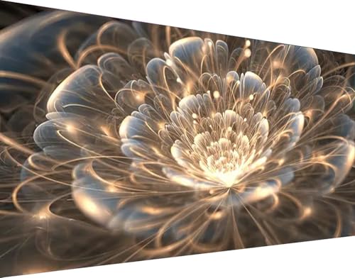 MOMDEDP Large Diamond Painting Kits for Adults - DIY 5D Flowers Diamond Art Kits for Adults, Full Drill Flowers Diamond Art Painting, Gem Art Kits for Home Wall Decor (27.6 X 15.7 Inch) - Image 1
