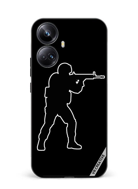 Protective Case Cover For Realme 10 Pro Plus Black Cs Go Design Multicolour